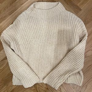Lauren Manoogian rib boucle pullover in cream